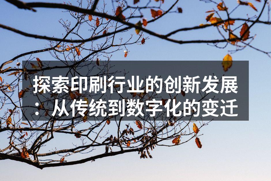 现代数字印刷设备正在快速生产