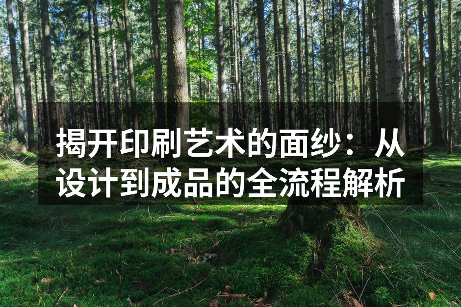 现代印刷设备的高效运作